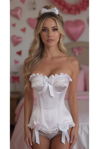 White satin steel - steel, boned
