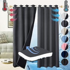 100% Blickdicht Thermovorhang