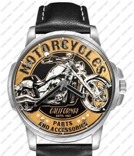 Biker California Racers Kunst Motorrad Einzigartige Armbanduhr FAST UK
