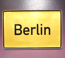 Berlin Souvenir Kühlschrankmagnet Ortsschild Berlin Magnet