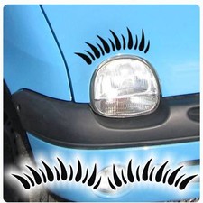 Wimpern für Twingo Auto Aufkleber Autoaufkleber Sticker Autowimpern 2er SET A166