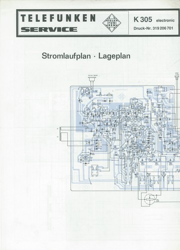 Stromlaufplan telefunken k305 - telefunken,