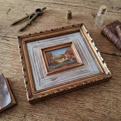 Altes ölgemälde handgemalt - altes,