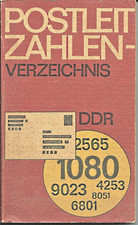 Postleitzahlen Verzeichnis DDR