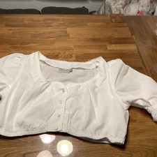 Lekra Damen Trachtenbluse,weiß,Größe 38,Oktoberfest