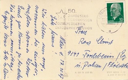 Ddr niederwiesa mit - ddr,, ak
