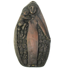 Bronze Relief Heiligenbild