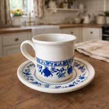 Vtg Biltons Blue Onion Cup &