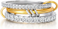 Gold stapelbare ringe damen - gold,