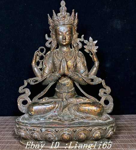 Tibet bronze buddhismus sitz - tibet,