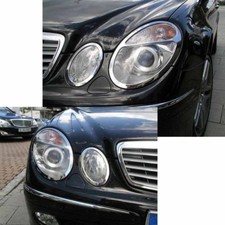 SCHEINWERFER RAHMEN / SCHEINWERFERRINGE in Chrom für MERCEDES W211 S211 E Klasse