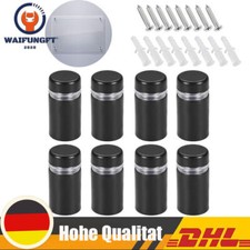 8PCS Schilderhalter Edelstahl