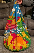 Vintage Ikea Kinder Sitzsack Animal Print Arche Noah’s British Made 80er Stuhl