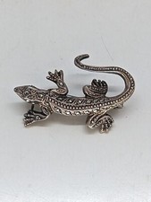 Vintage Brosche Eidechse