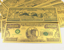 2 x 1 Million/Dollar/Goldfolie Schein/ USA Souvenier