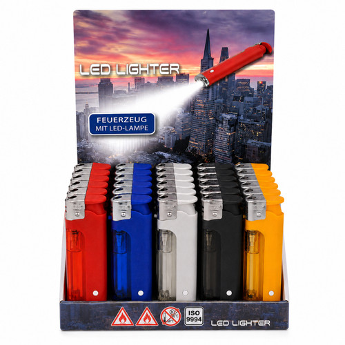Feuerzeuge mit led lampe - 30,