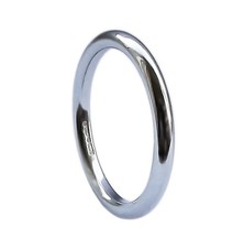 3mm 9ct Gelb Weiß Rose Solid