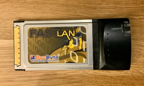 Pcmcia cardbus lan - lan, 10/100