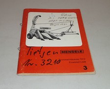 Parts catalogue / spare parts