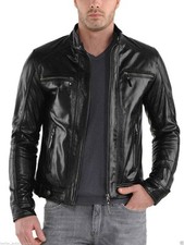 Herren Echt Leder Jacke