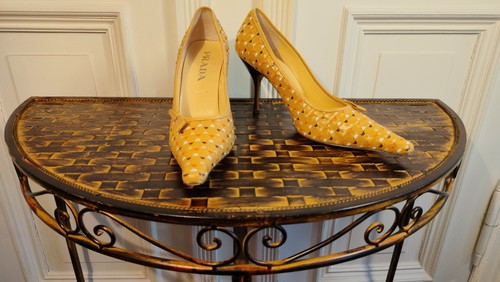Prada vintage intarsia pumps - intarsia,