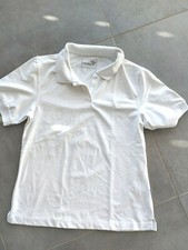 Jako Polo ohne Knöpfe Sport weiß Stretchmaterial Polyamid dri-fit 38 TOP 