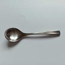 WMF Brasilia Besteck 1 Sahnelöffel   Cromargan alte Version matt