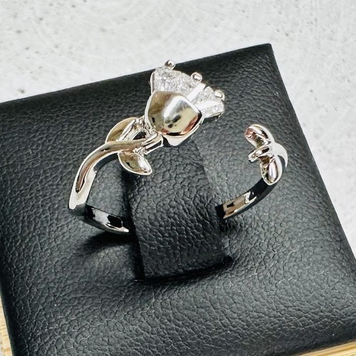 Ring versilbert größe 50 - ring, •
