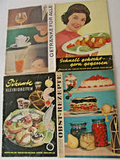4 DDR REZEPT-HEFTE Kochen Küche Essen Verlag für die Frau Kochrezepte frühe DDR
