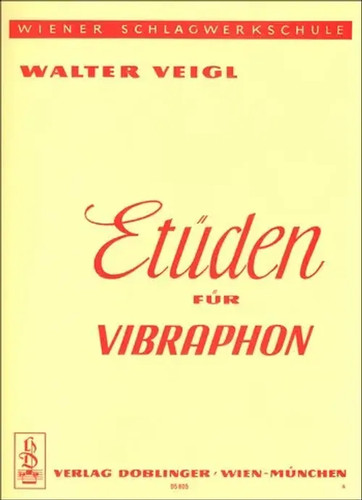 Etudes fur vibraphon - veigl, |