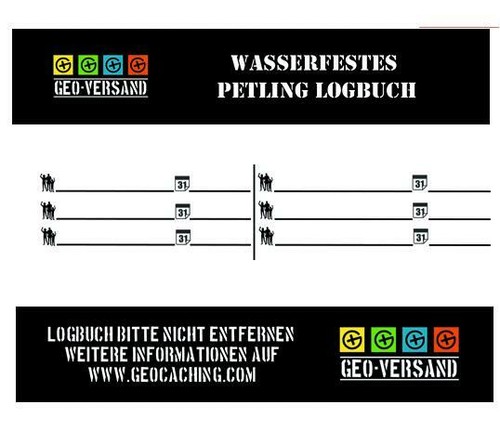 Wasserfestes petling - x,