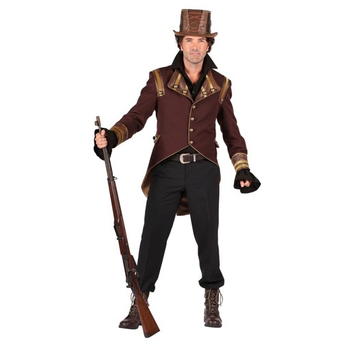 Steampunk jacke braun - jacke,