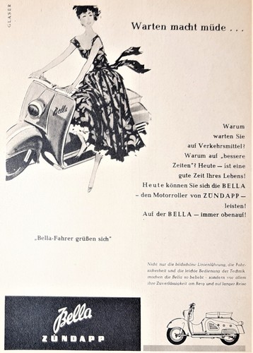 Bella zündapp werbung din - werbung, ca.