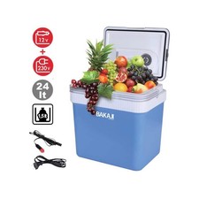 Kühlbox elektrisch 24L | Mini-Kühlschrank 230 V und 12 V für KFZ Auto