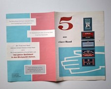 Alte Gillette Rotbart Werbung Poster - 5 aus einer Hand -Berlin 40 X 28 cm