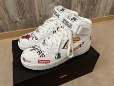 Nike Air Force 1 Mid Supreme White 2018 NBA EU 43 Basketball Sneaker Neuwertig