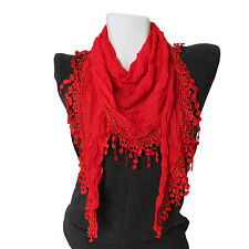 Dreieckstuch Stola Fransen Spitze  Transparente Glitzer Frühling Sommer Herbster