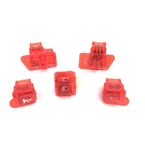 Schalter set teilig - set, rot
