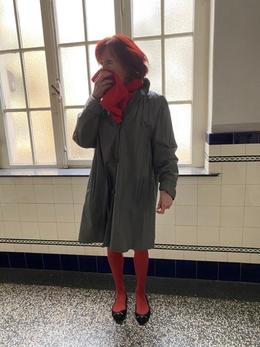 Damen mantel leder - mantel,,