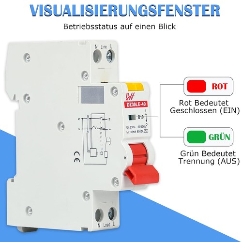 Schutzschalter rcbo - fi/ls,