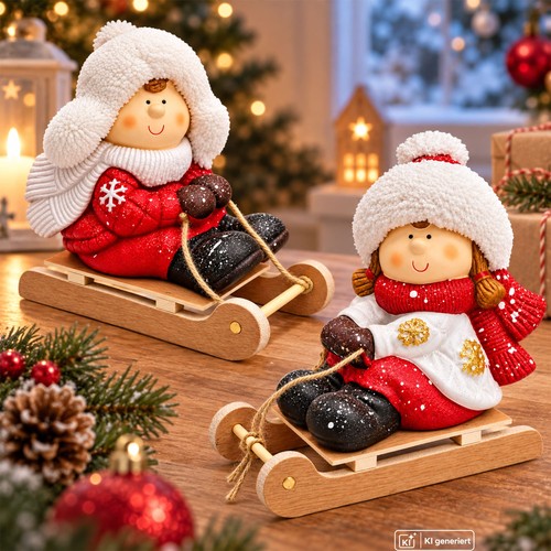 Weihnachtsfiguren 2er set - weihnachtsfiguren,