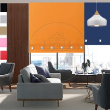 Fensterrollo Chrom Eckig