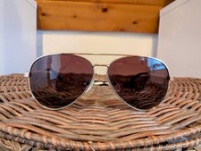 Polaroid Aviator Gradient Piloten Sonnenbrille mit Mikrofaser Beutel -Gold/Braun