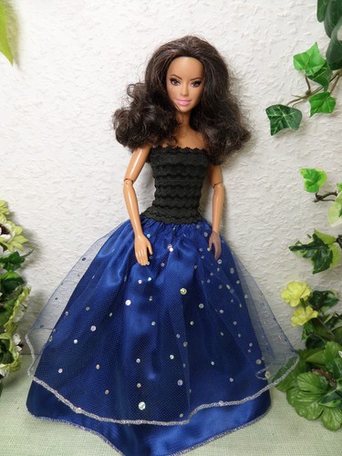 Langes kleid schwarz - 💙, schwarz/blau