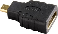 Hama Micro HDMI Adapter, Stecker auf Buchse,  Kupplung, verg., 00039863