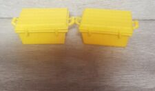 Playmobil  Zubehör  2 x Kiste Gelbe Kisten Puppenhaus 