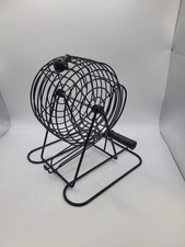 8" schwarz Metall Bingo Ball