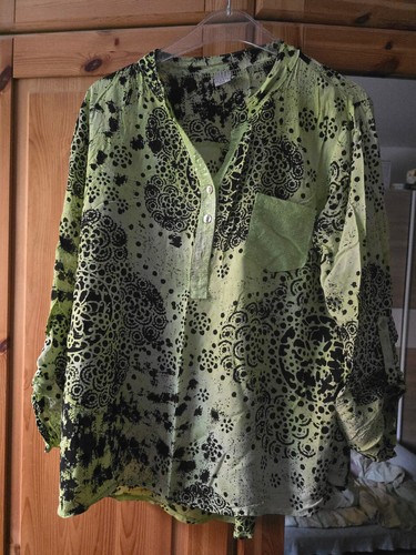 Liberty bluse grün l - liberty,