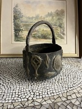 Antiker Schmiedeeisen-Kessel / Kochtopf – handgeschmiedet – 19. Jh.