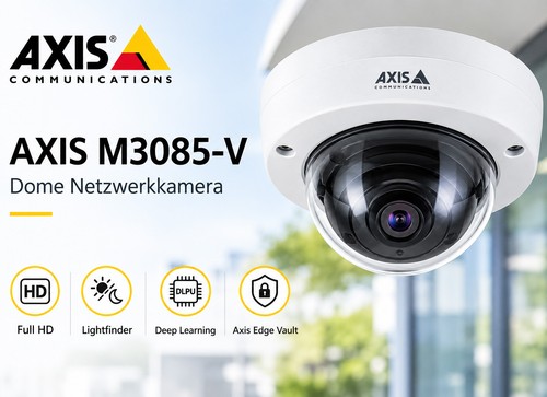 Axis m3085 dome kamera - ip,
